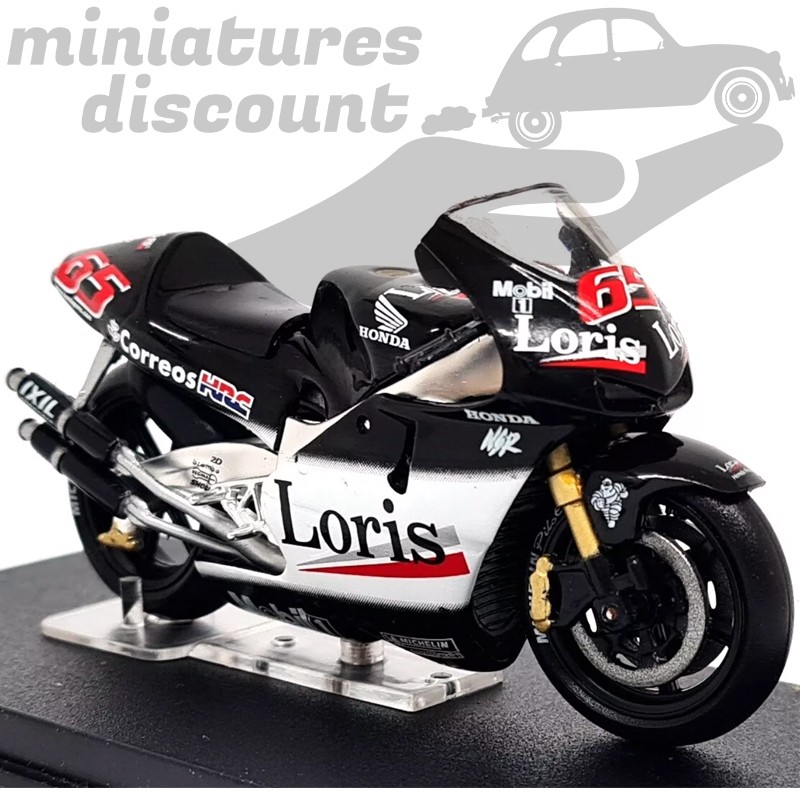 HONDA NSR500 DE LORIS CAPIROSSI DE 2002 (NOIR) - 1/24ème en boite