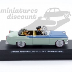 CHRYSLER WINDSOR DELUXE 1955 "LE NID DES MARSUPILAMIS" SPIROU (BLEU) - 1/43ème en boite
