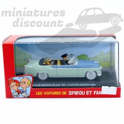 CHRYSLER WINDSOR DELUXE 1955 "LE NID DES MARSUPILAMIS" SPIROU (BLEU) - 1/43ème en boite