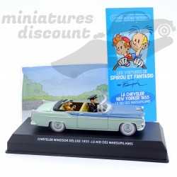 CHRYSLER WINDSOR DELUXE 1955 "LE NID DES MARSUPILAMIS" SPIROU (BLEU) - 1/43ème en boite