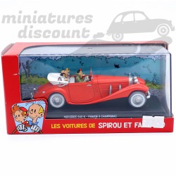 MERCEDES 540K "PANADE À CHAMPIGNAC" SPIROU (ROUGE) - 1/43ème en boite
