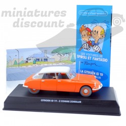 CITROEN ID 19 "Z COMME ZORGLUB" SPIROU (ORANGE) - 1/43ème en boite