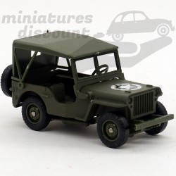 JEEP WILLYS (VERT MILITAIRE) - SOLIDO - 1/43ème sans emballage