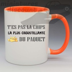 T'es pas la chips la plus croustillante du paquet !  - Mug Humoristique Céramique 350 ml