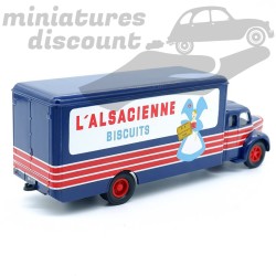 BERLIET GLR 8 FOURGON " L'ALSACIENNE " (BLEU MARINE) - CORGI - 1/50ème en boite