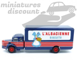 BERLIET GLR 8 FOURGON " L'ALSACIENNE " (BLEU MARINE) - CORGI - 1/50ème en boite