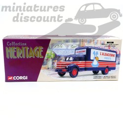 BERLIET GLR 8 FOURGON " L'ALSACIENNE " (BLEU MARINE) - CORGI - 1/50ème en boite