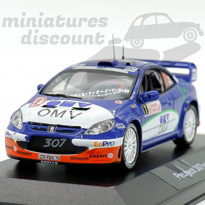 PEUGEOT 307 WRC (BLEU MARINE) - 1/43ème en boite