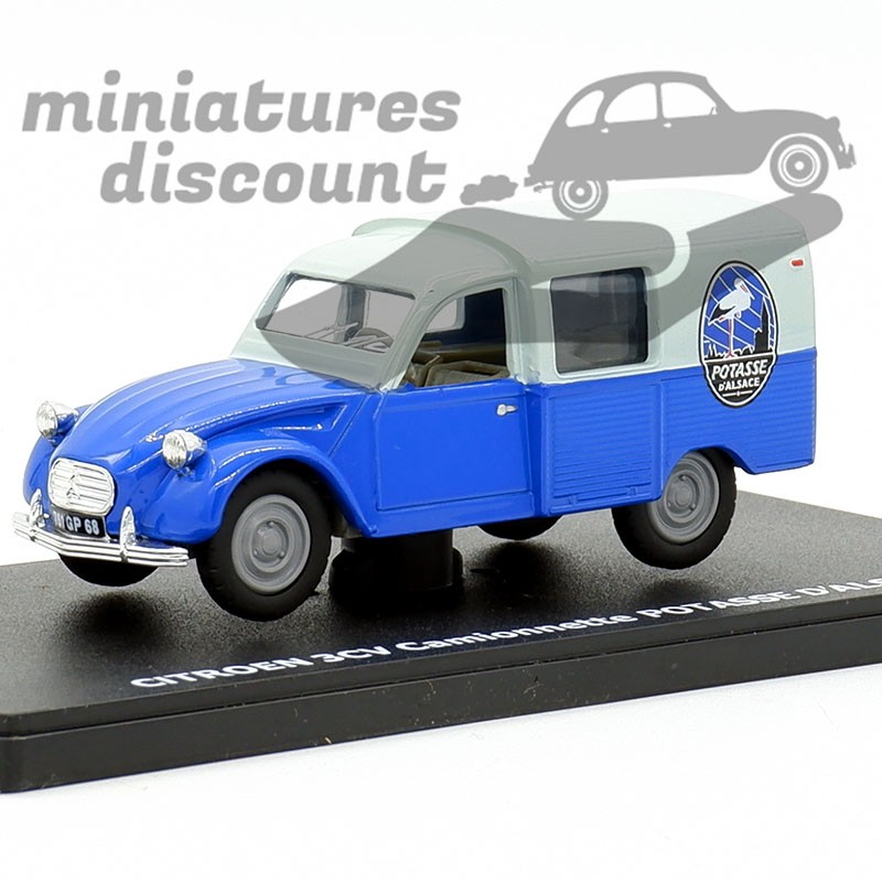 CITROEN 3CV CAMIONNETTE "POTASSE D'ALSACE" (BLEU) - ELIGOR - 1/43ème en boite