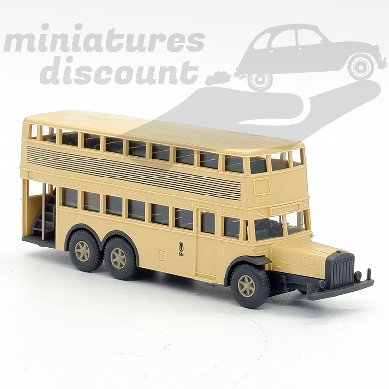 BUS À ÉTAGE, AUTOCAR DE BERLIN (BEIGE) - WIKING - 1/87ème en boite