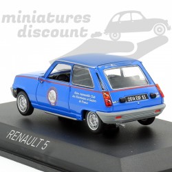 RENAULT 5 "RÉTRO AUTOMOBILE CLUB" (BLEU) - NOREV - 1/43ème en boite