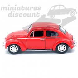 VOLKSWAGEN COCCINELLE BEETLE (ROUGE) - WELLY - 1/34ème sans emballage