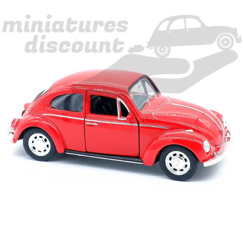 VOLKSWAGEN COCCINELLE BEETLE (ROUGE) - WELLY - 1/34ème sans emballage