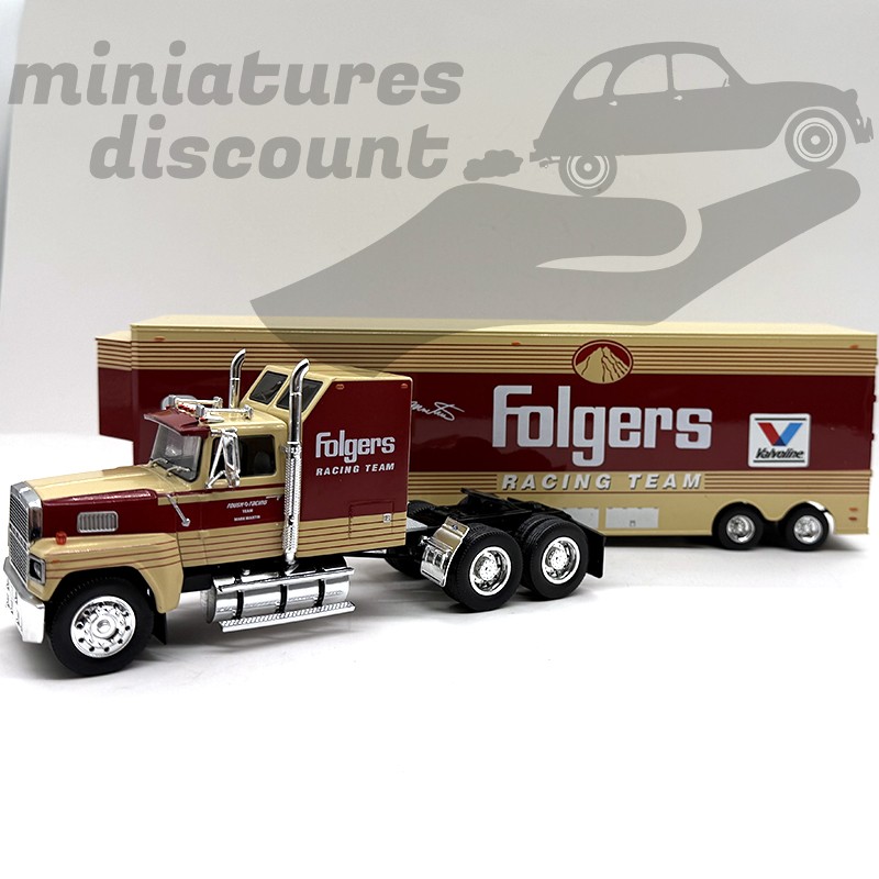 SEMI REMORQUE CAMION FORD LTL 9000 FOLGERS" (ROUGE) - IXO - 1/43ème en boite