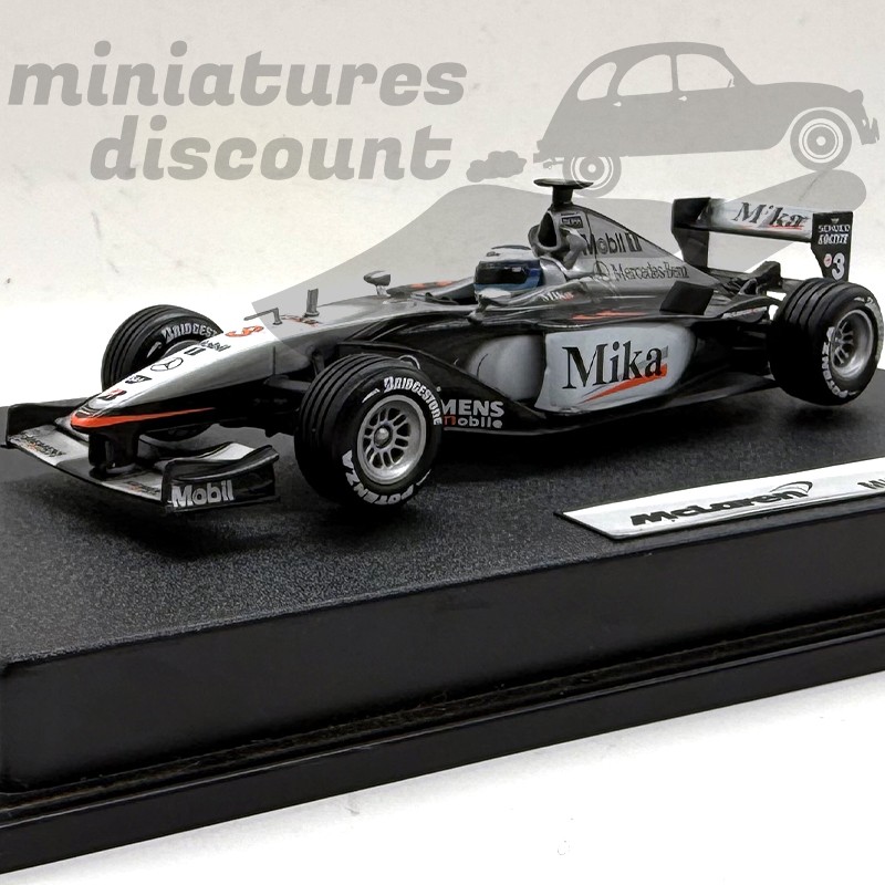 MC LAREN MP4 -16 PILOTÉE PAR MIKA HÄKKINEN (GRIS FONCÉ) - HOTWEELS - 1/43ème en boite