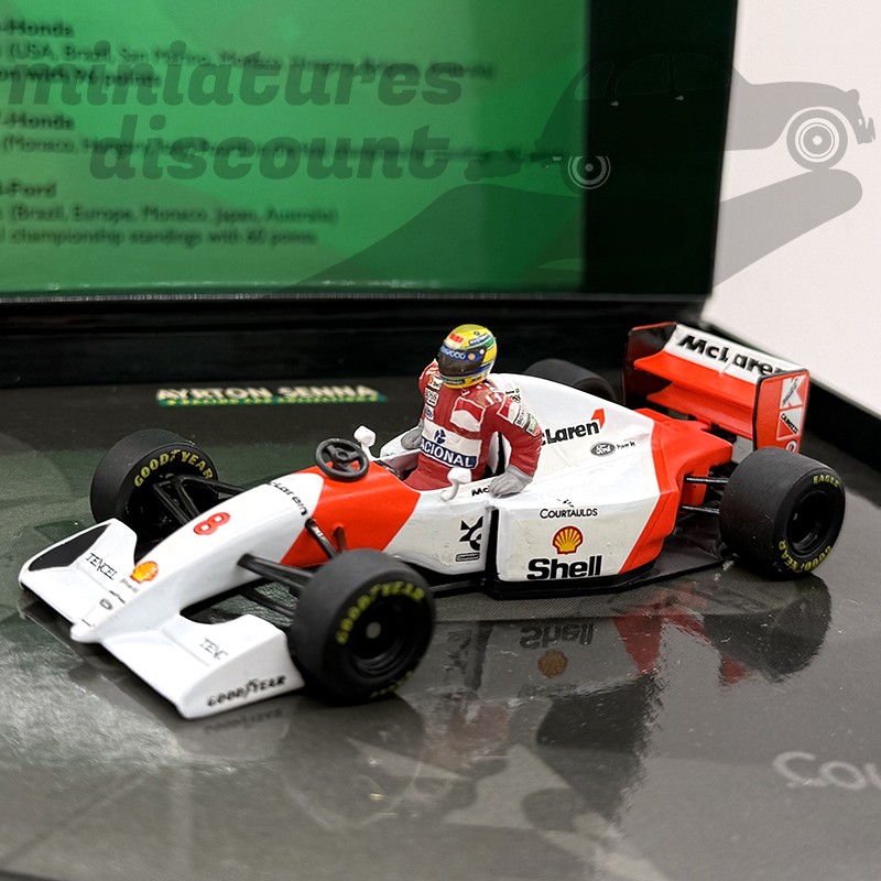 Mc Laren MP4/8 Ford GP d'Australie en 1993 pilotée par Ayrton Senna Winner 41st GP - 1/43 ème En boite
