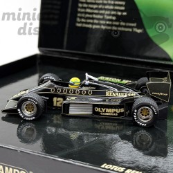 Lotus Renault 97T GP du Portugal en 1985 pilotée par Ayrton Senna Winner - 1/43 ème En boite