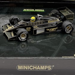 MLNICHAMPS製 1/43 AYRTON SENNA RACING CAR COLLECTION「LOTUS RENAULT 97T  WINNER  GP PORTUGAL 1985」 Lotus Renault 97T Ayrton Senna 1985 Portugal GP End of Race 1:43