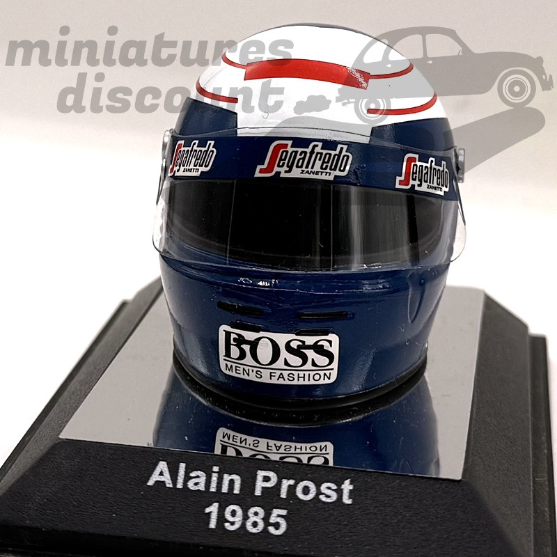 Casque Miniature de Alain Prost en 1985 - Echelle : 1/6ème - En boite