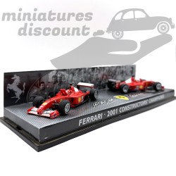 FERRARI 2001 CONSTRUCTORS' CHAMPIONS (ROUGE) - HOT WHEELS - 1/43ème en boite