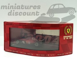 COFFRET COLLECTOR 2X FERRARI HUNGARORING DE 2004 (ROUGE) - HOT WHEELS - 1/43ème en boite