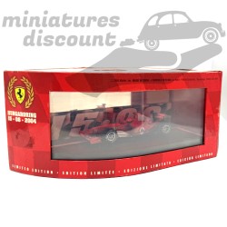 COFFRET COLLECTOR 2X FERRARI HUNGARORING DE 2004 (ROUGE) - HOT WHEELS - 1/43ème en boite