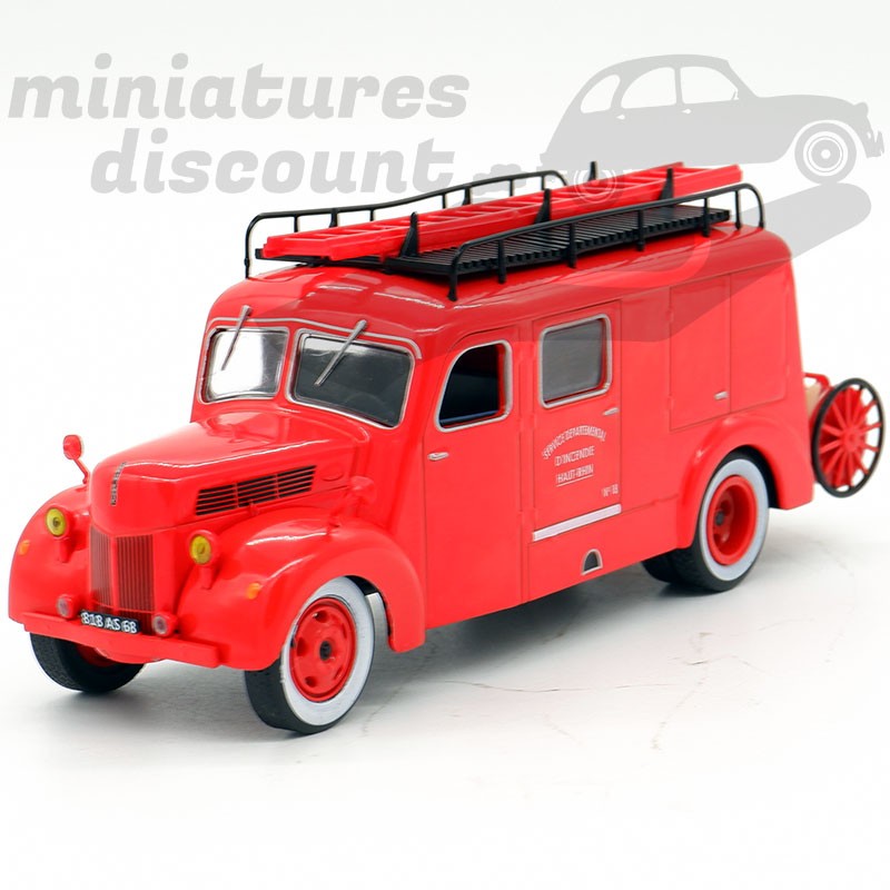CAMION POMPIERS FORD FIN TUBINCENDIE (ROUGE) - 1/43ème sous blister