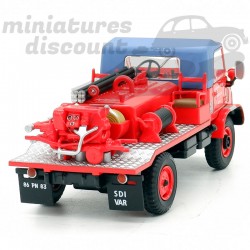 MERCEDES UNIMOG POMPIERS AUPS (ROUGE) - 1/43ème sous blister