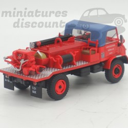MERCEDES UNIMOG POMPIERS AUPS (ROUGE) - 1/43ème sous blister