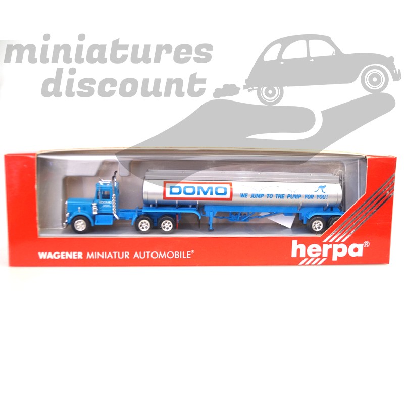 Semi Remorque Citerne Américain "DOMO" - Herpa - 1/87ème en boite
