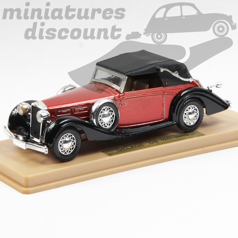 Delage D8 120 de 1939 (rouge) - Solido - 1/43ème en boite