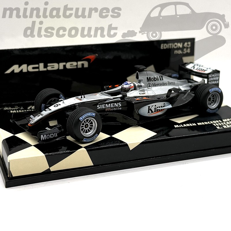 MCLAREN MERCEDES MP4-18- TESTCAR DE 2003 (BLANC) - MINICHAMPS - 1/43ème en boite