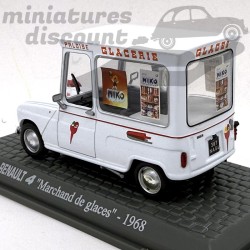 Rare, Renault 4 - 4L " Marchand de Glaces" de 1968 - 1/43 En boite