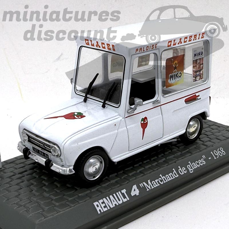 Rare, Renault 4 - 4L " Marchand de Glaces" de 1968 - 1/43 En boite