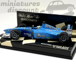 Benetton Playlife B200 pilotée par G-Fisichella de chez Minichamps - 1/43ème en boite
