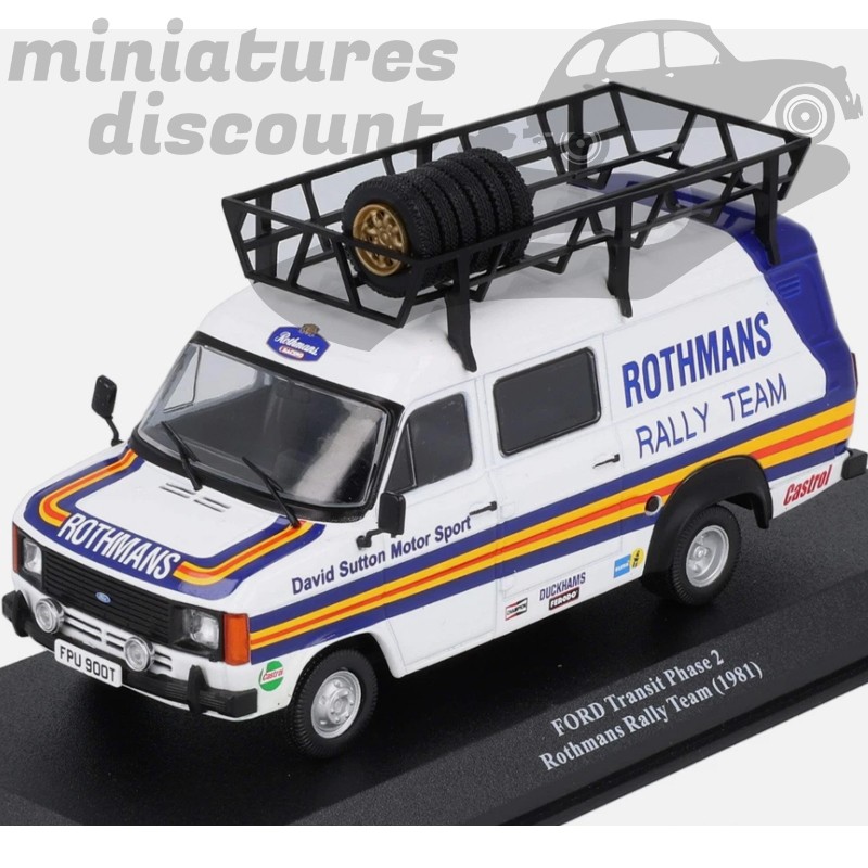 FORD TRANSIT 2 "ROTHMANS RALLYE TEAM" 1981 (BLANC) - 1/43ème sous blister