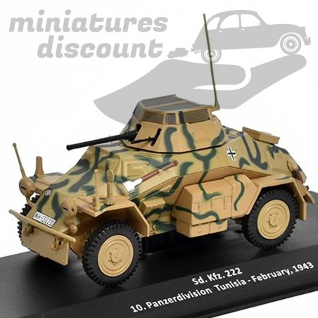 Sd Kfz 222 - 10. Panzerdivision Tunisia en 1943 - 1/43ème en boite