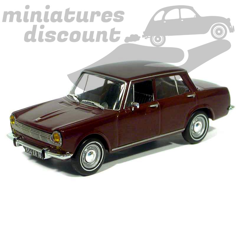 SIMCA 1300 DE 1963 (ROUGE FONCÉ) - 1/43ème en boite