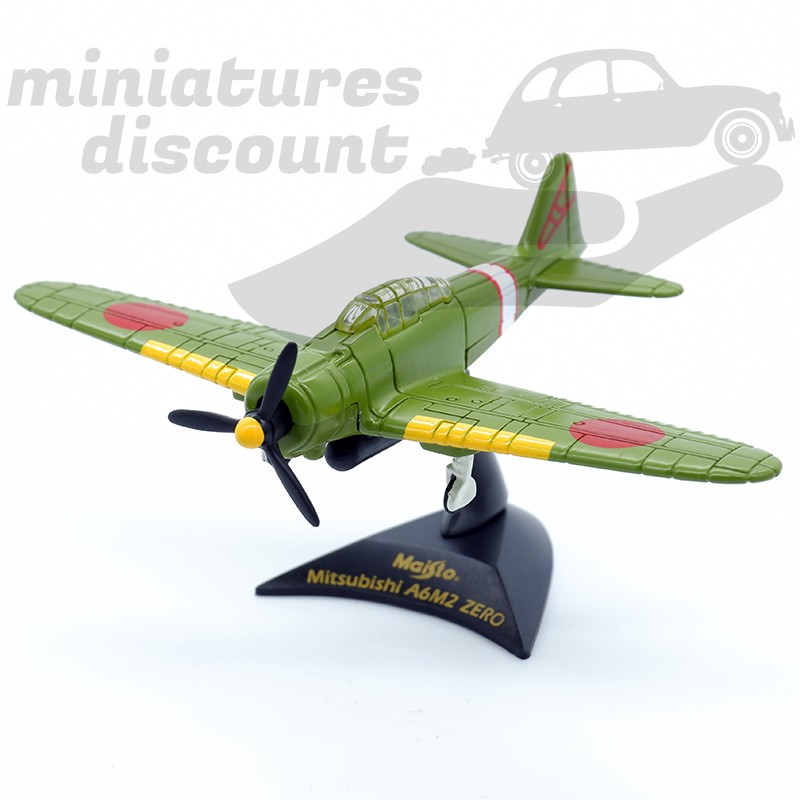 AVION MITSUBISHI A6M2 ZÉRO (VERT) - MAISTO - 1/100ème sous blister