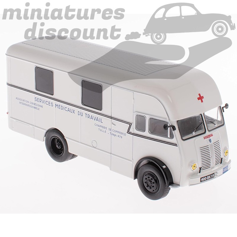 BERLIET GLA "SERVICES MEDICAUX DU TRAVAIL" (BEIGE) - IXO - 1/43ème sous blister