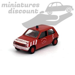 Renault Super 5 "MEDECIN" - Pompiers VL - Praliné - 1/87ème en boite