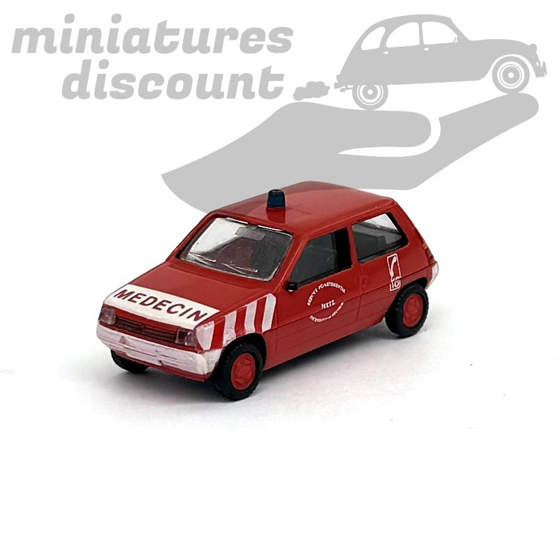 RENAULT SUPER 5 "MEDECIN" (ROUGE) - 1/87ème en boite