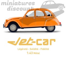 Citroen 2cv Orange - Norev Jet Car - 1/43ème En boite