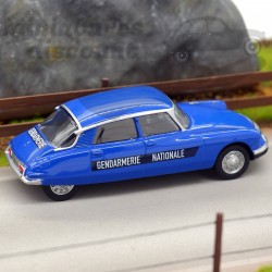 CITROEN DS GENDARMERIE (BLEU) - NOREV - 3 inches 1/64ème en boite