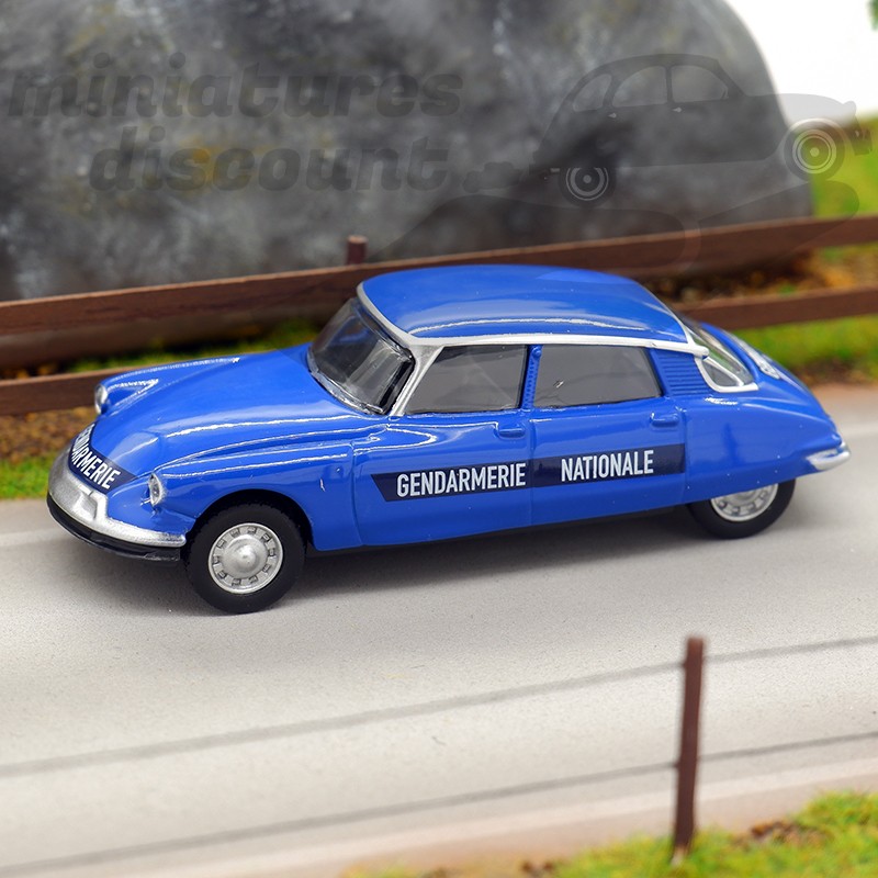 CITROEN DS GENDARMERIE (BLEU) - NOREV - 3 inches 1/64ème en boite