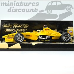 JORDAN EJ13 PILOTÉE PAR G. FISICHELLA (JAUNE) - MINICHAMPS - 1/43ème en boite