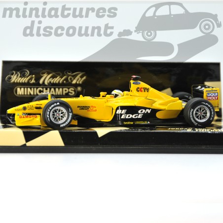 JORDAN EJ13 PILOTÉE PAR G. FISICHELLA (JAUNE) - MINICHAMPS - 1/43ème en boite