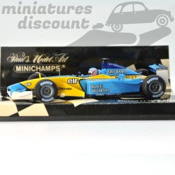 RENAULT F1 TEAM R202 (BLEU) - MINICHAMPS - 1/43ème en boite