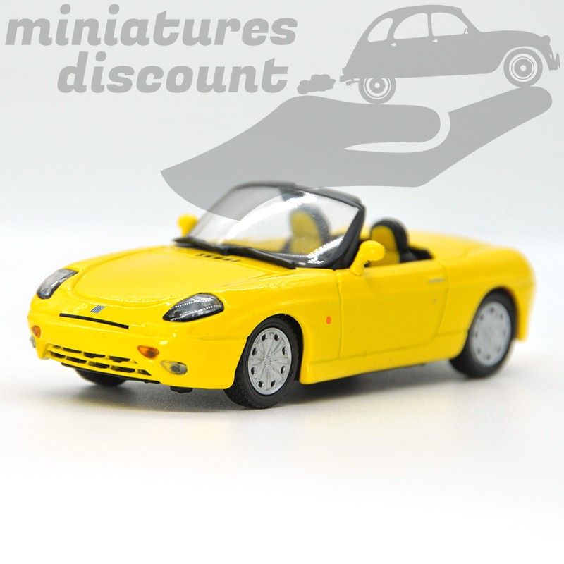 Fiat Barchetta Cabriolet Jaune - Maxi Car - 1/43ème en blister