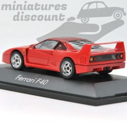 FERRARI F40 DE 1987 (ROUGE) - HERPA - 1/43ème en boite
